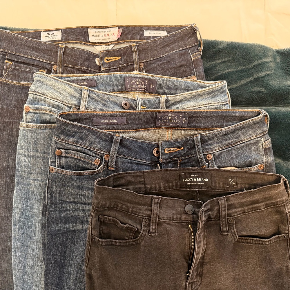Lucky Brand Jeans Bundle - Lolita Bootcut, Skinny, and Brooke Legging
